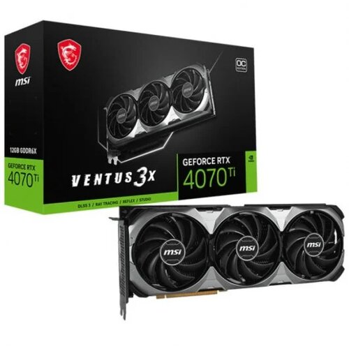 MSI Obnovljeno - kot novo - Grafična kartica Geforce Rtx 4070 Ti Ventus 3X E1 Oc 12Gb Gddr6 Dlss3, (5000002023) Cene
