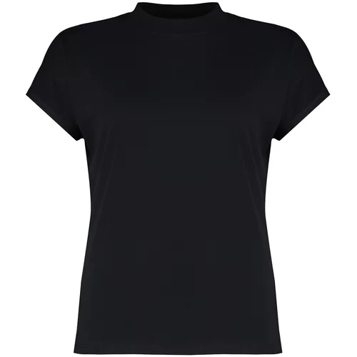 Trendyol Curve Black Boyfriend Knitted T-shirt