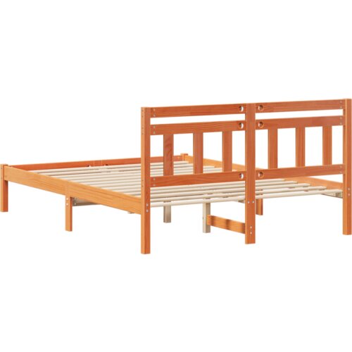  Krevetna konstrukcija Smeđa 120 x 190 cm Masivna borovina Slike