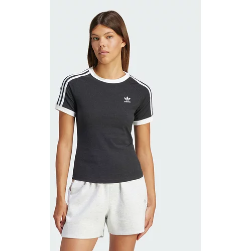 Adidas Majica 3-Stripes IU2429 Črna Slim Fit