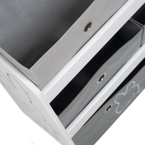 Roba Bel/siv otro&amp;scaron;ki organizator za igrače 63,5x29,5x60 cm Miffy &amp;ndash; Slike