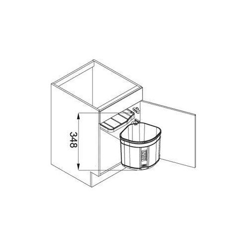 Franke sorter za odpadke SORTER MINI ( 17,5L ) 121.0176.518 Slike