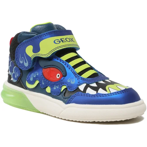 Geox Superge J Grayjay Boy J369YA 05011 C4344 DD Royal/Lime