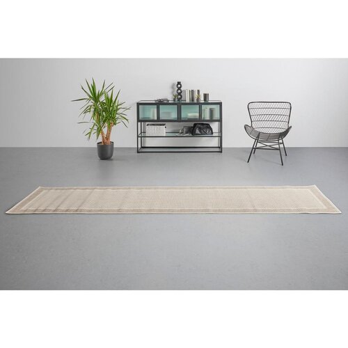 Modern Living Flachwebteppich Country Beige 1 Ca. 80x350cm Slike