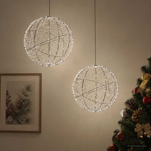  Božićni vrh svjetla 2 kom. 1000 LED lampica Hladno bijela Slike
