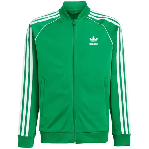 Adidas Športna jakna 'Adicolor Sst' travnato zelena / bela