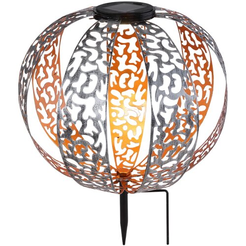 Globo Solarna svetilka Deko Metal (LED, &amp;oslash;30 cm, IP44, srebrna) Slike