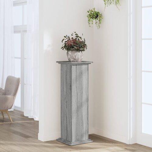 VidaXL Stalak za biljke boja hrasta 33 x 33 x 100 cm konstruirano drvo Slike