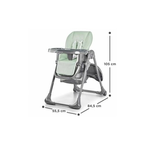 Kinderkraft stolica za hranjenje tastee grey (KHTAST00GRY0000) Slike