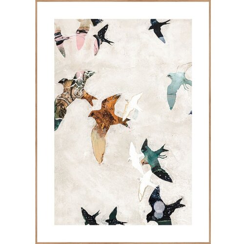 Malerifabrikken Slika 30x40 cm Abstract Birds &amp;ndash; Malerifabrikken Slike