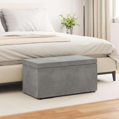  Stolica Svetlo siva 81 x 41 x 40 cm Samet in Umetno Leseno, (5000302507) Cene