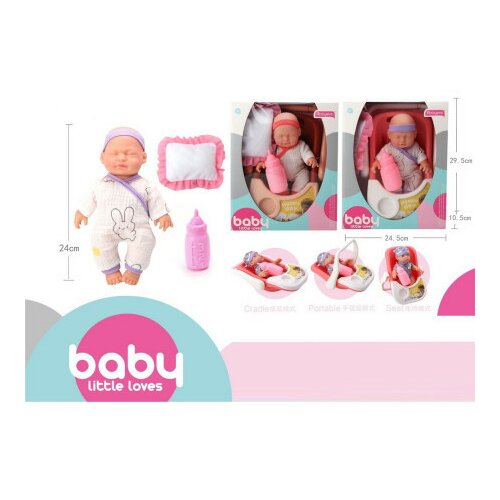 Pupa, lutka set, beba u nosiljci, 25cm, 065, Baby little loves ( 858236 ) Slike