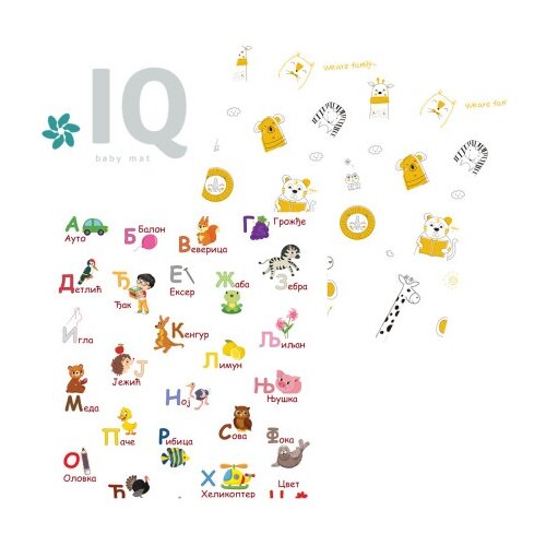 IQ Global IQ sklopiva podloga sa dva lica Azbuka + Rođendan 180x200x1 cm ( 18240 ) Cene