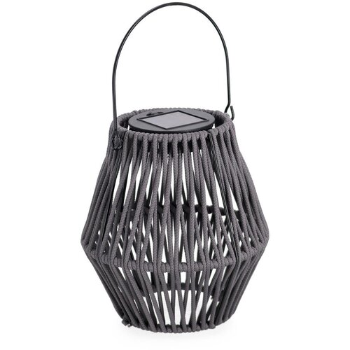 YES EVERYDAY Siva LED lanterna s solarnim panelom (vi&scaron;ina 17 cm) Juny &ndash; Cene