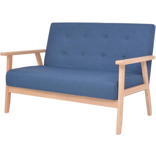 Maison Chic Komplet kavč - Sofa - Kanapeev 2 kosa iz blaga modre barve, (21727224) Cene