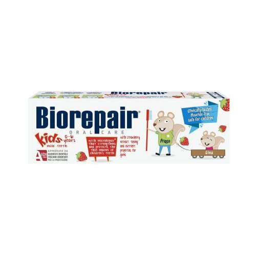 Biorepair Kids 0-6 Strawberry zubna pasta 50 ml Cene