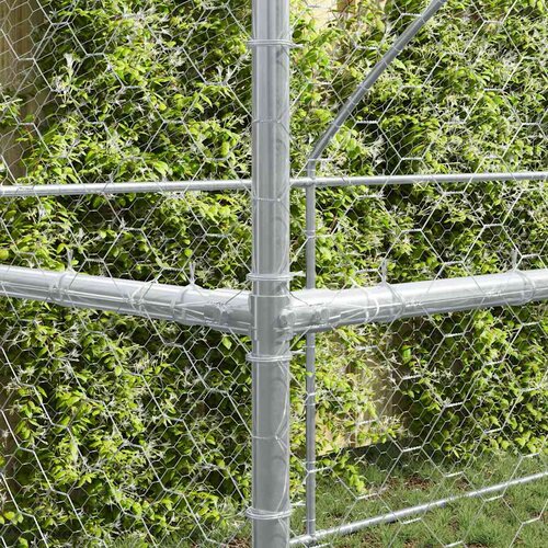  Kućica za pse 4 kom. Srebrna 8 x 2 x 2 m Pocinčani čelik Slike