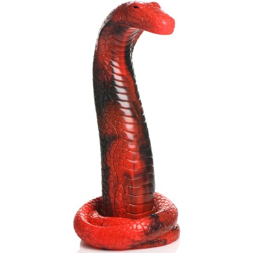 Creature Cocks King Cobra Silicone Dildo Red Cene