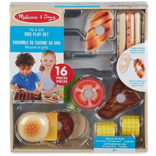 Melissa &amp;amp;amp;amp, Doug Pečenje i kuhanje: Set za igru s ro&amp;scaron;tiljem i BBQ - Melissa &amp;amp;amp, Doug Slike