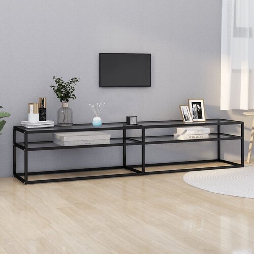 vidaXL TV omarica prozorna 200x40x40,5 cm kaljeno steklo Cene