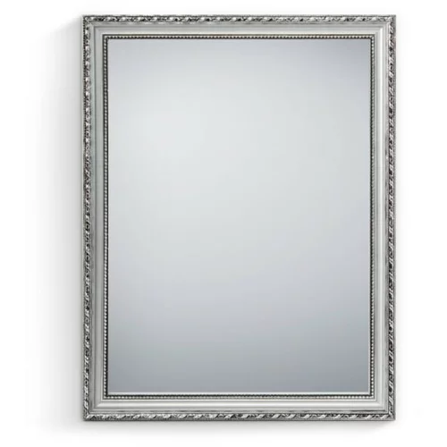 Tri O ogledalo s drvenim okvirom loreley (š x v: 34 x 45 cm, srebrna boja)