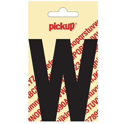 Pickup Naljepnica (Motiv: W, Crne boje, Visina: 90 mm) Slike