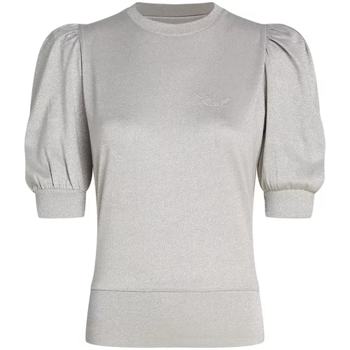 Karl Lagerfeld Sweater majica svijetlosiva / srebro