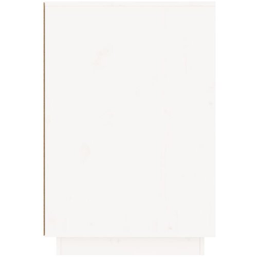  Radni stol bijeli 140 x 50 x 75 cm od masivne borovine Slike