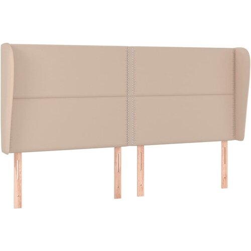 Maison Chic Vzglavna omarica - Nočna omarica - Posteljna omarica z u&amp;scaron;esi kapučino 183x23x118/128 cm umetno usnje, (21708425) Slike
