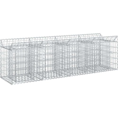  Gabionski uzdignuti krevet Srebrno 200 x 50 x 60 cm - 200 x 50 x 60 cm Cijene