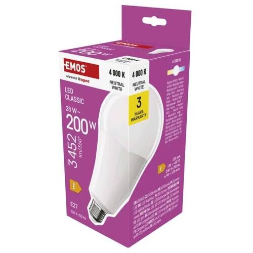 Emos Led sijalica Classic A95 28 W E27 Neutralno bela ZQ5E93 Cene