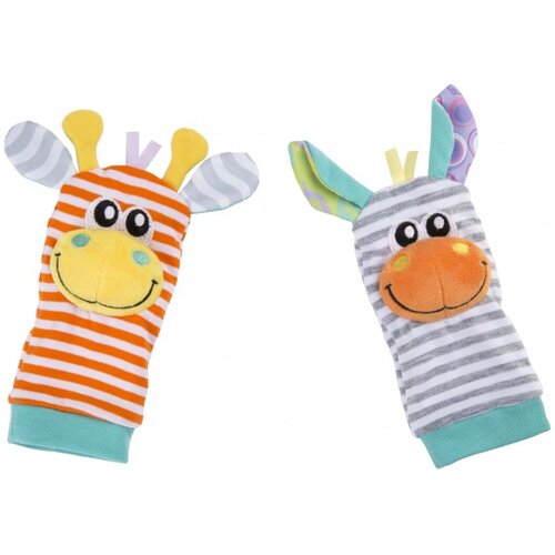 Playgro Ropotuljica zapestnica s copatki Cene