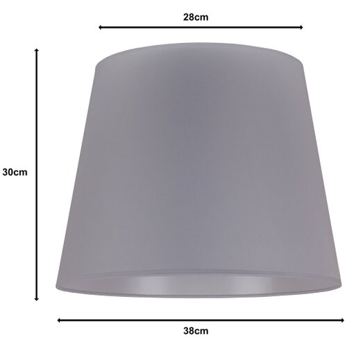  duolla - abažur za podnu lampu classic l E27, &amp;oslash; 38 cm, siva Slike