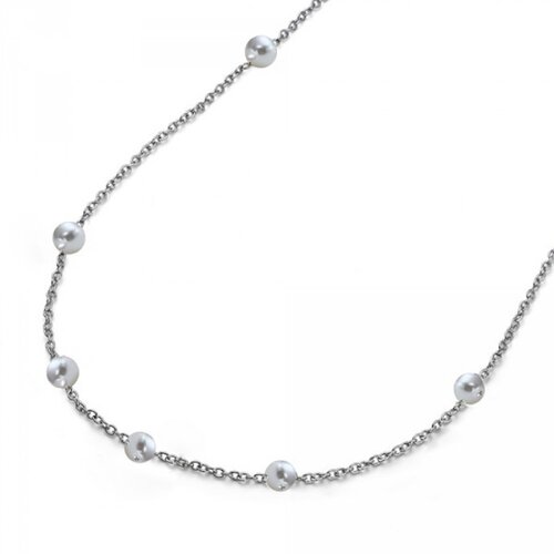 Oliver Weber ženski Pearling Lančić Sa Belim Swarovski Perlama Cene