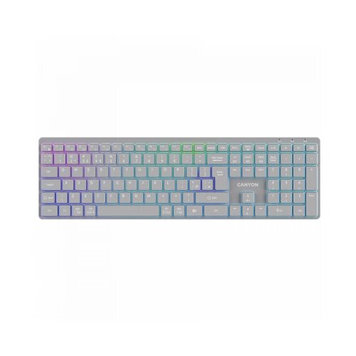 Canyon keyboard HKB-W11 UK/US RGB Dual Mode Wireless Grey Cijene