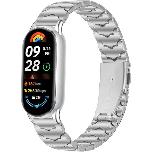 INF Združljiv z Xiaomi Mi Band 8/9/10 Batman nerjaveče jeklo pa&scaron;ček - Srebrn, (5000079865) Cene