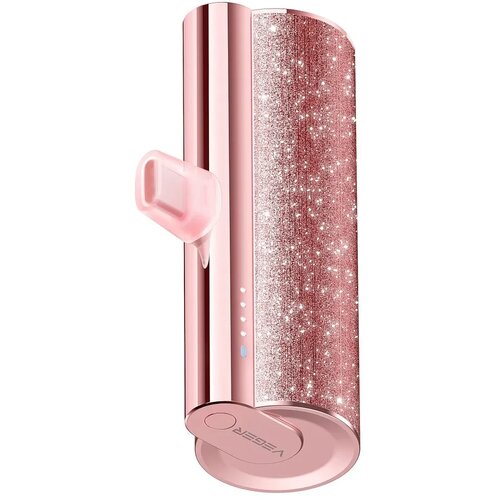 Veger PlugOn (W0573) 5000 mAh powerbank USB C pink Slike