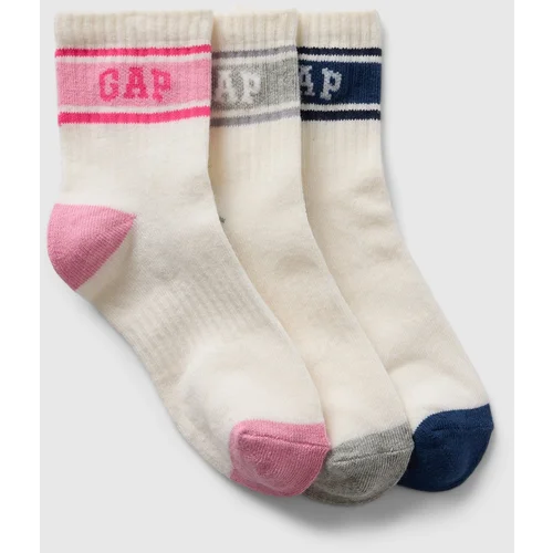 GAP Children's socks with logo, 3 pairs - Girls