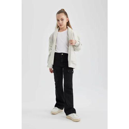 Defacto Girl Cargo Flare Fit Flare Leg Trousers