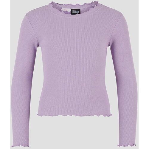 Urban Classics Short Rib Kids Majica z dolgimi rokavi lilac Cene