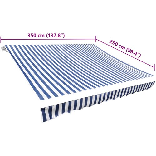  za tendu plavo-bijelo 3,5 x 2,5 m Slike