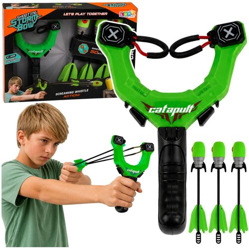SPORTS Arcade Set Slingshot with Whistling Foam Arrows 15M Slike