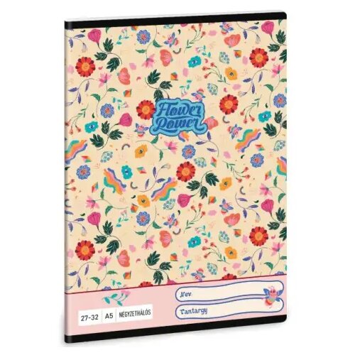 Ars Una flower power kockasta bilježnica A/5 27-32 Cijene