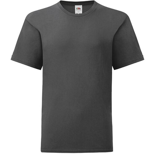 Fruit Of The Loom Graphite children's t-shirt in combed cotton Cene