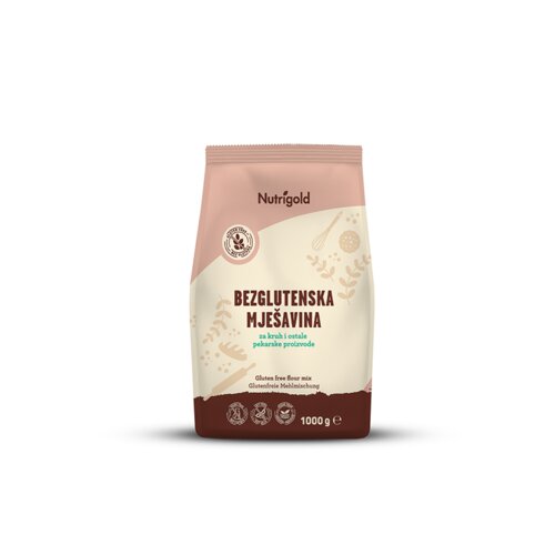 Nutrigold Bezglutensko bra&scaron;no Mje&scaron;avina za kruh - 1000g Cijene