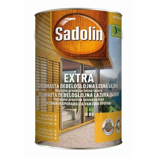 Sadolin Debeloslojna lazura za les Extra (5 l, bor, &amp;scaron;t. 2) Slike