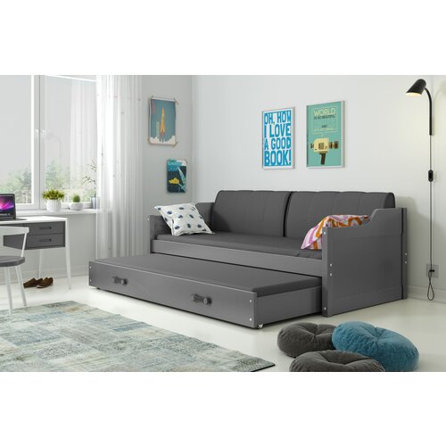 BestBed Izvle�na postelja DAWID - siva v ve� barvnih kombinacijah-Siva Cijene