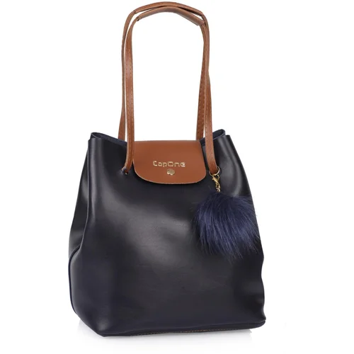 Capone Outfitters Shoulder Bag - Dark blue - Plain