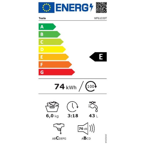 Veš mašina TESLA WF61030T/6kg/1000 obrtaja/F/85x59,5x47cm/bela Cene