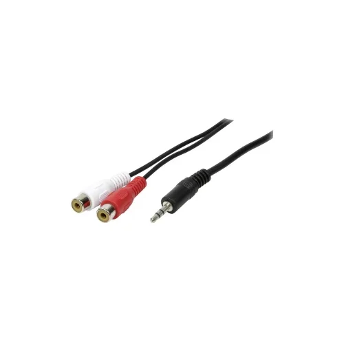 Logilink CA1045 Cinch / utičnica audio priključni kabel 5.00 m crna (mat)
